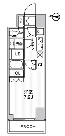 ガリシア森下Vの物件間取画像